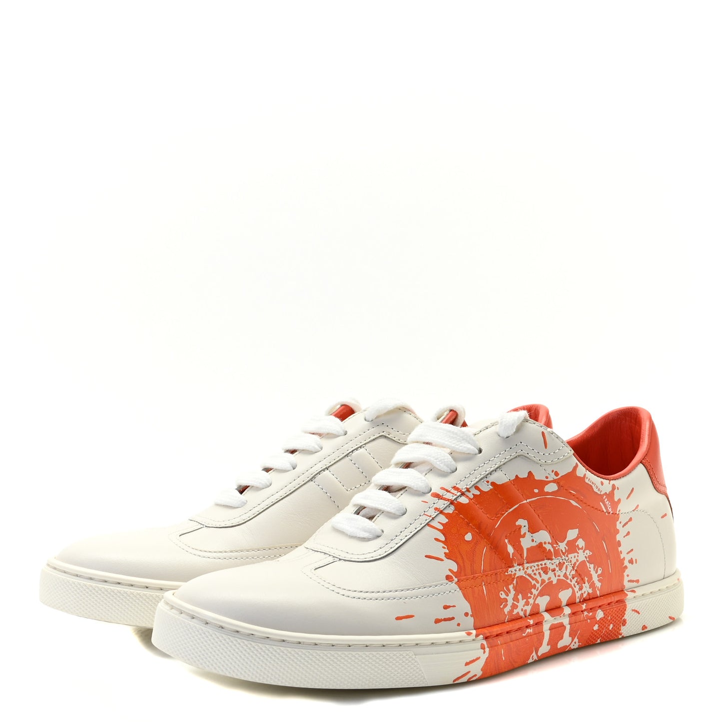 Swift Printed Peinture Fraiche Quicker Sneakers 37.5 White Orange
