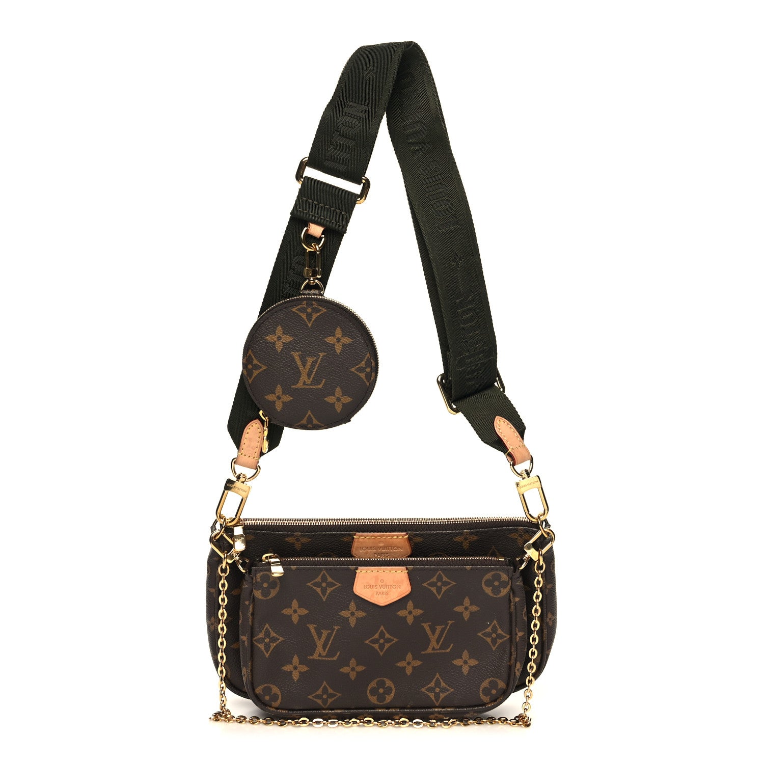 Louis Vuitton Monogram Multi Pochette Accessories Kaki 1 of 12
