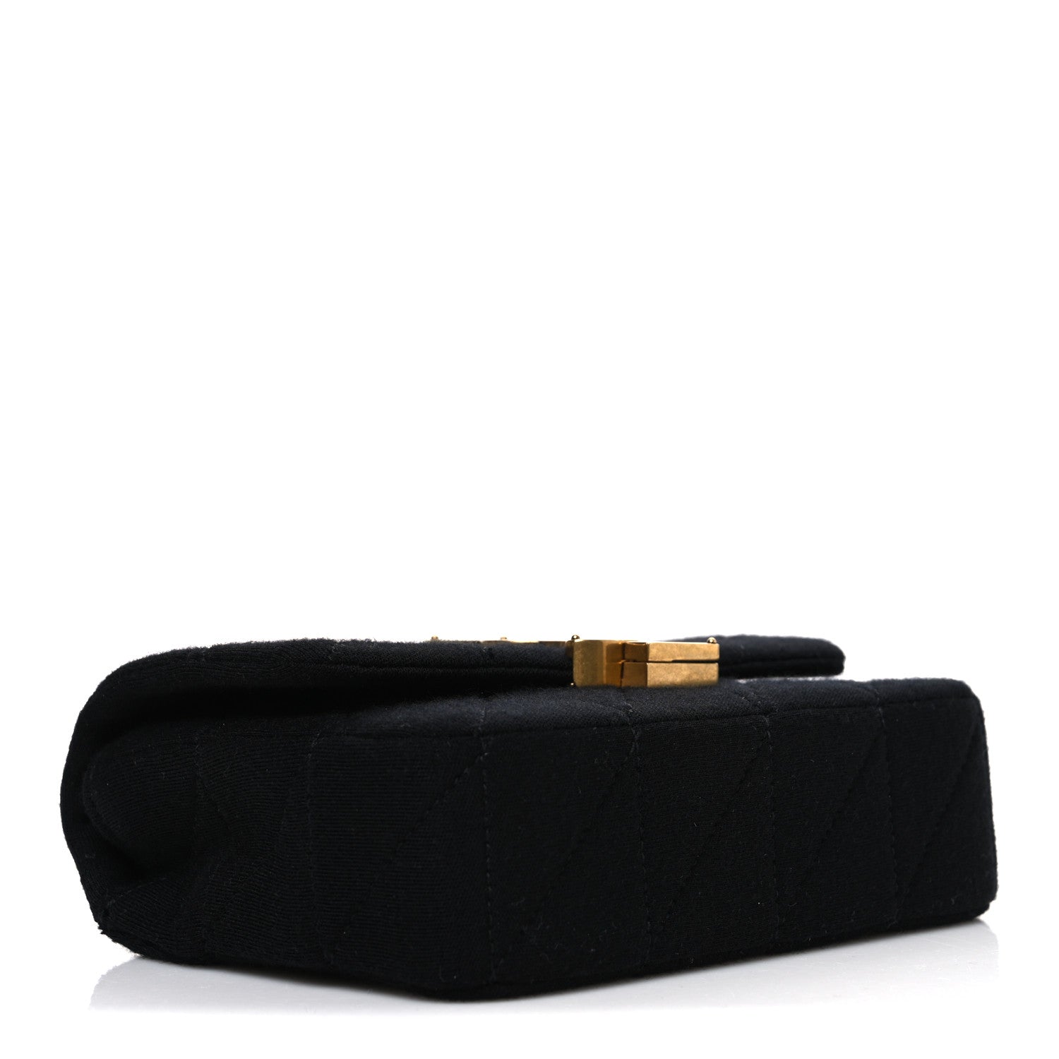 Saint Laurent Jersey Wool Patchwork Monogram Mini Jamie Baguette Black 3 of 9