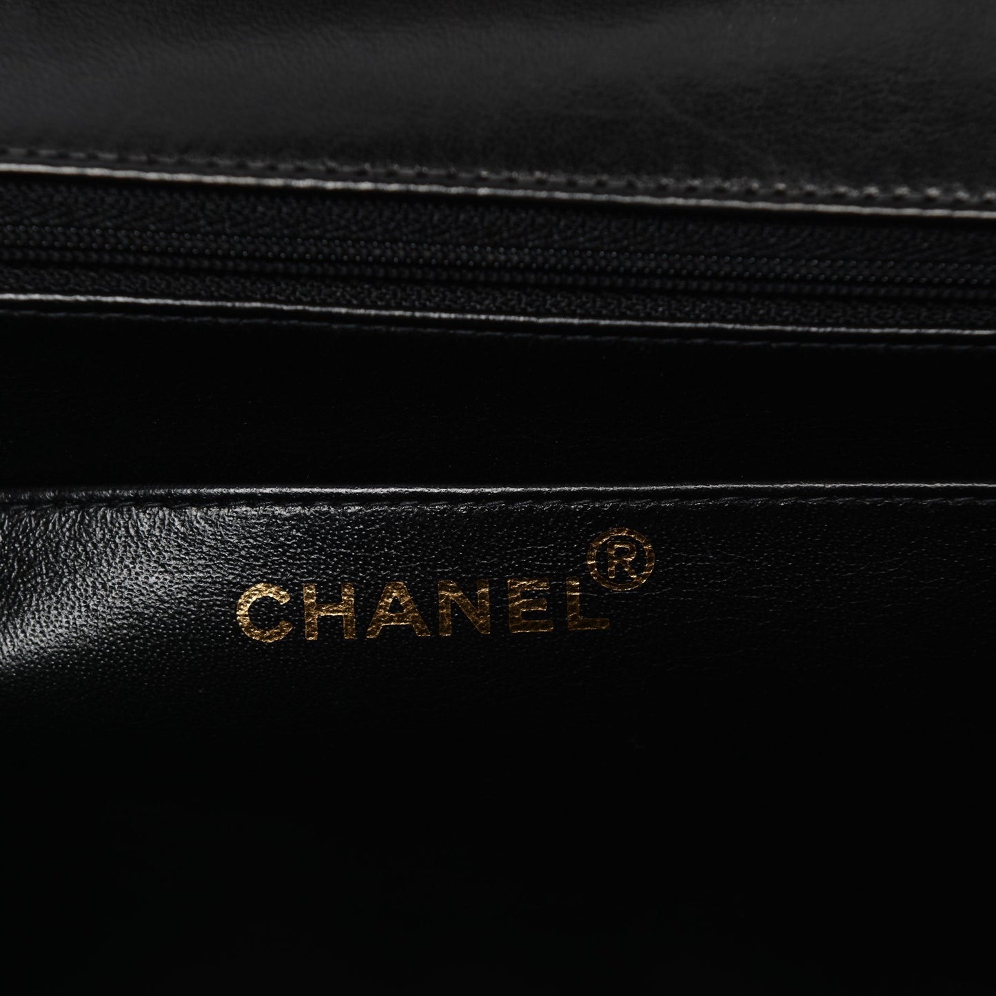 Lambskin Quilted Jumbo Single Flap Black