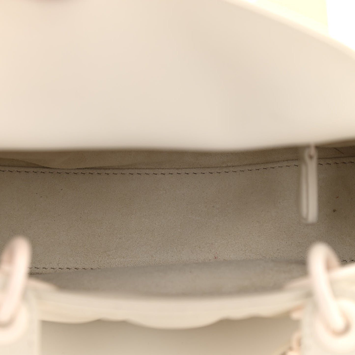 Ultra Matte Calfskin Cannage Mini Lady Dior White