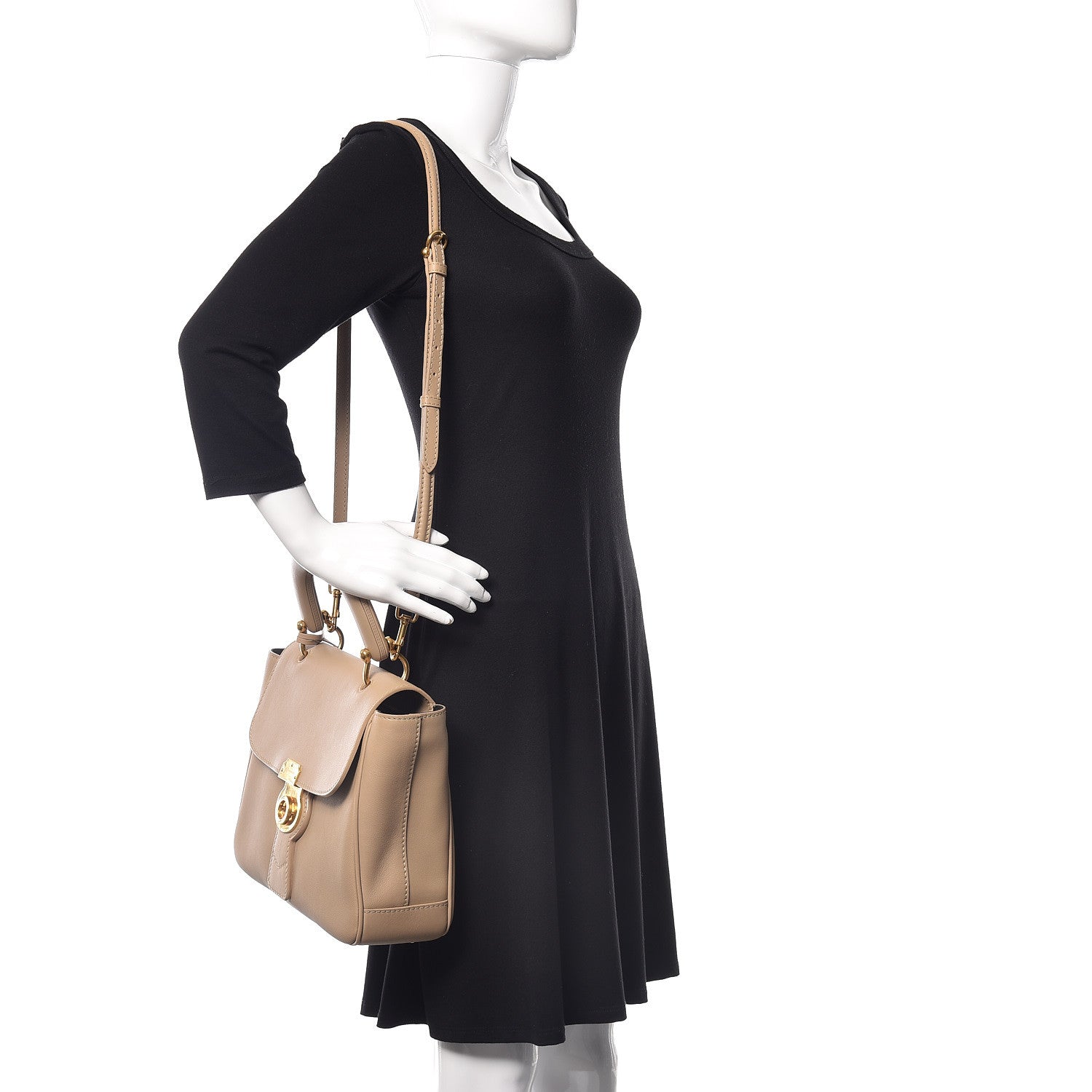 Burberry Trench Calfskin Medium DK88 Top Handle Bag Honey 2 of 9