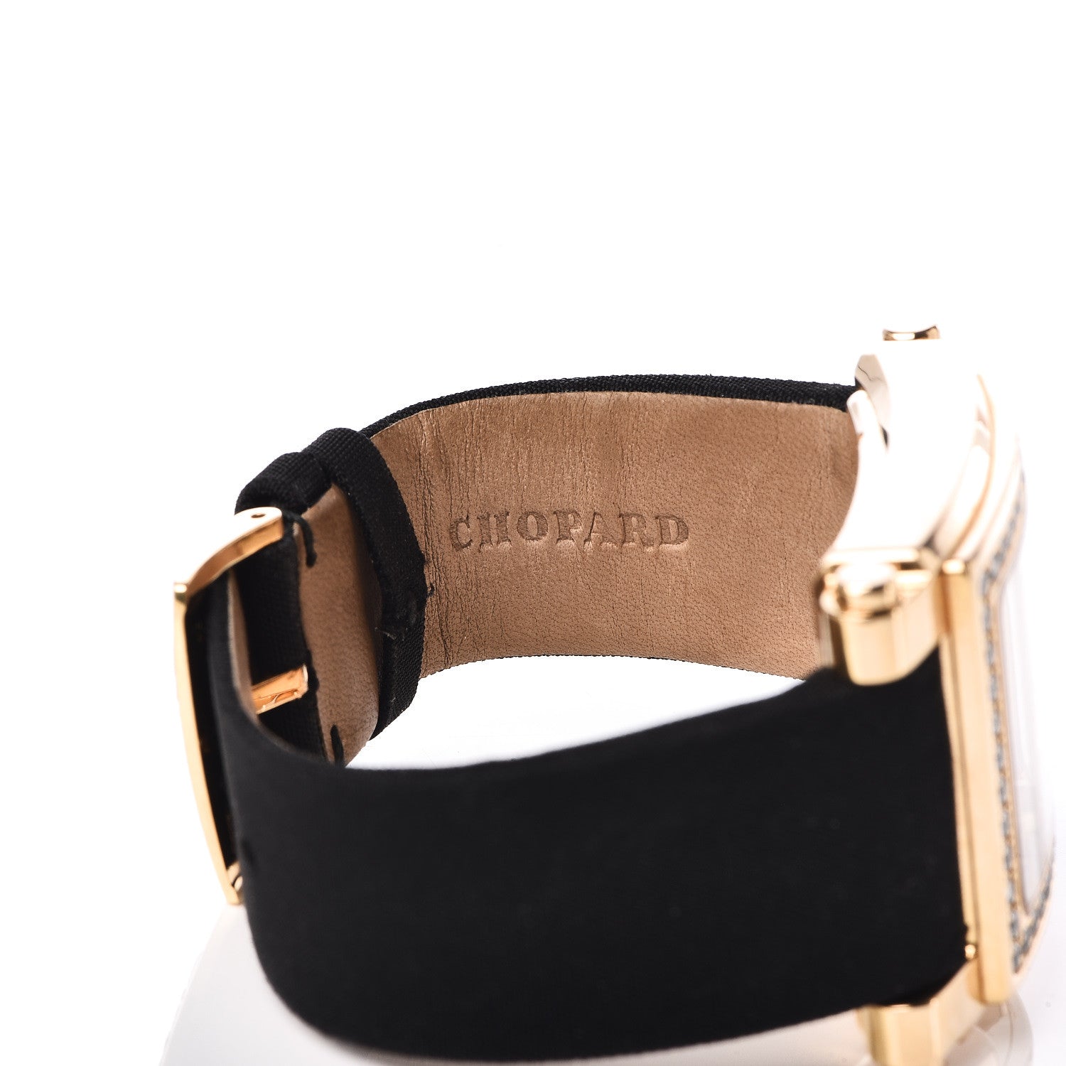 Chopard 18K Yellow Gold Satin Diamond Bezel Mother of Pearl 36mm Happy Diamonds Quartz Watch 6 of 8
