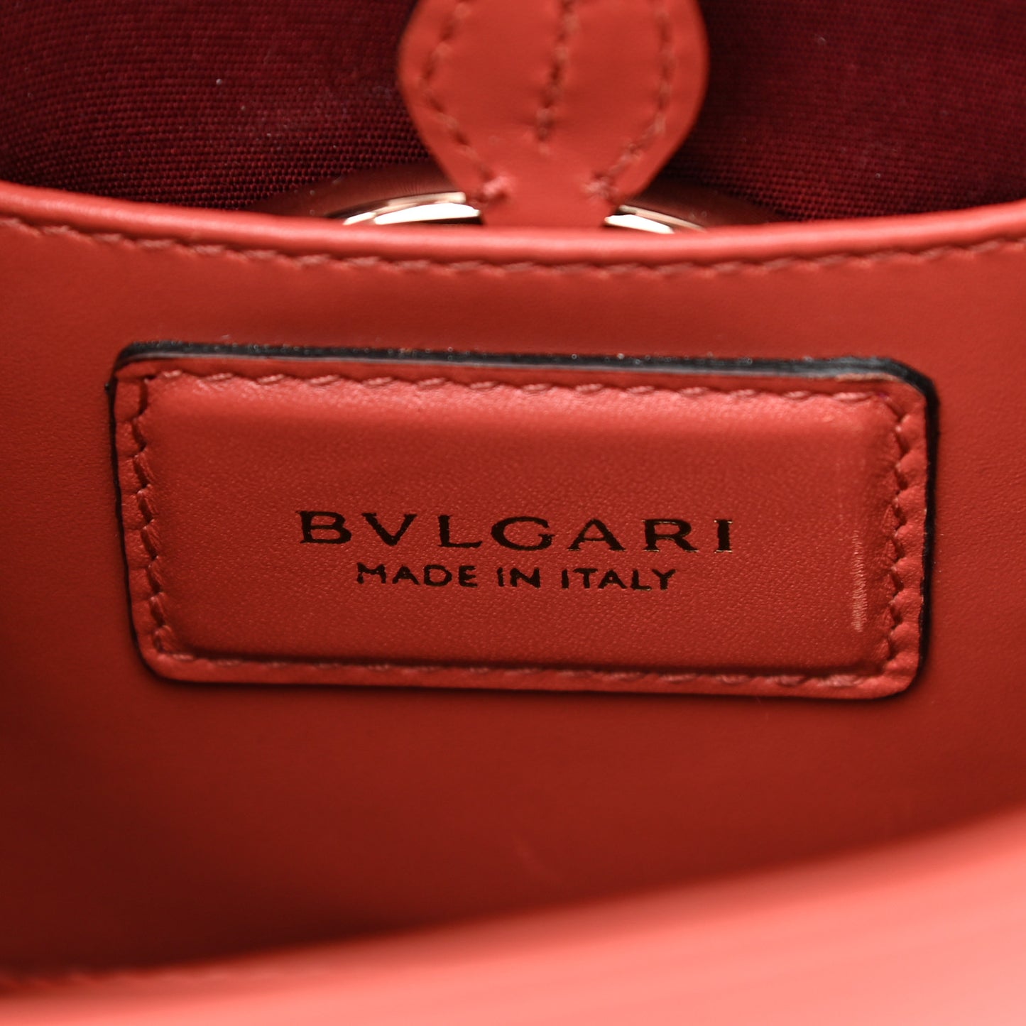 Calfskin Serpenti Forever Crossbody Bag Coral
