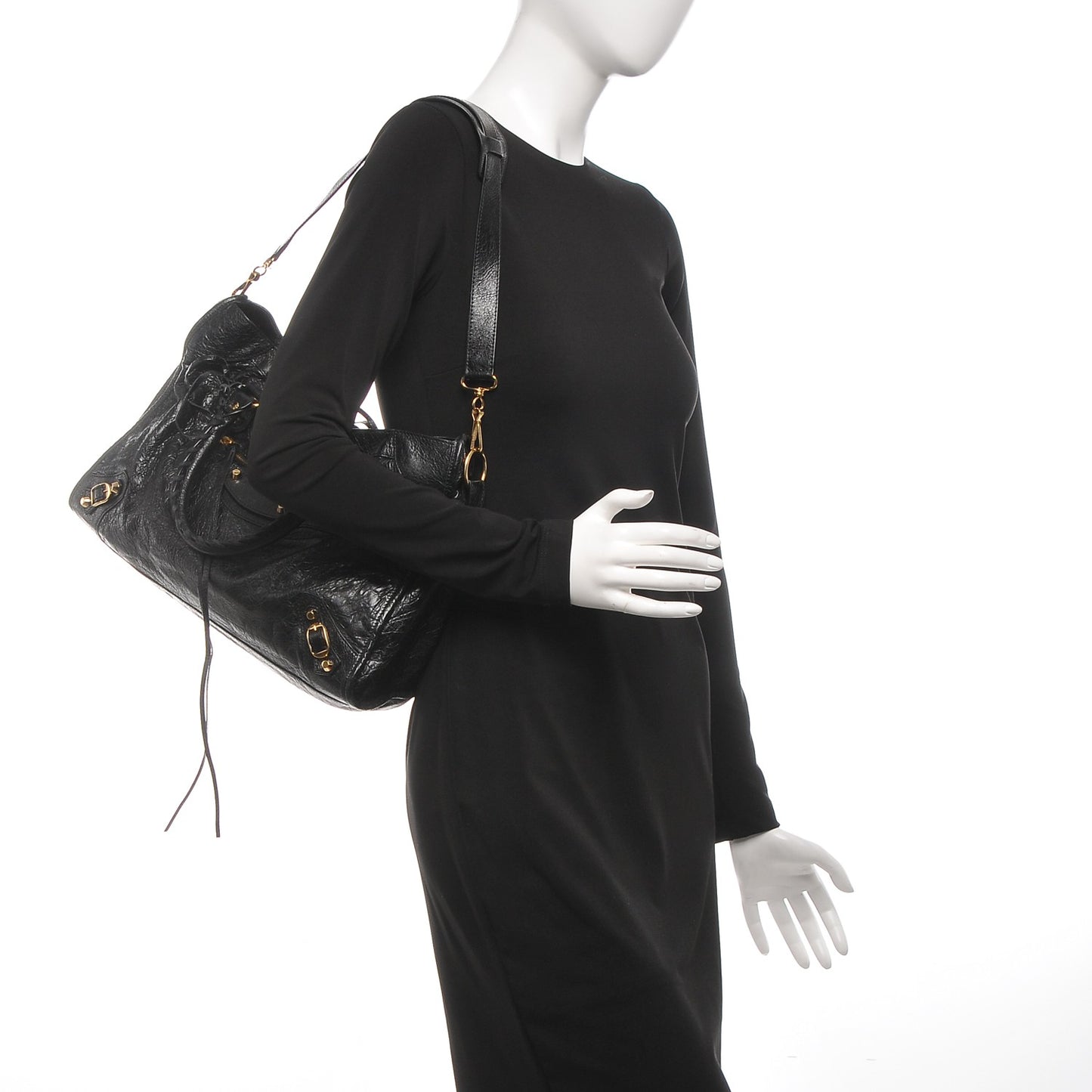 Agneau Classic Gold Hardware City Black