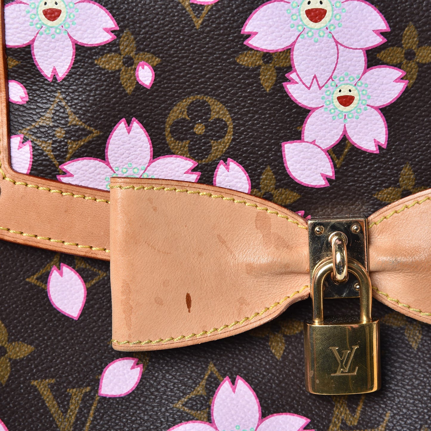 Monogram Cherry Blossom Sac Retro Bag Brown