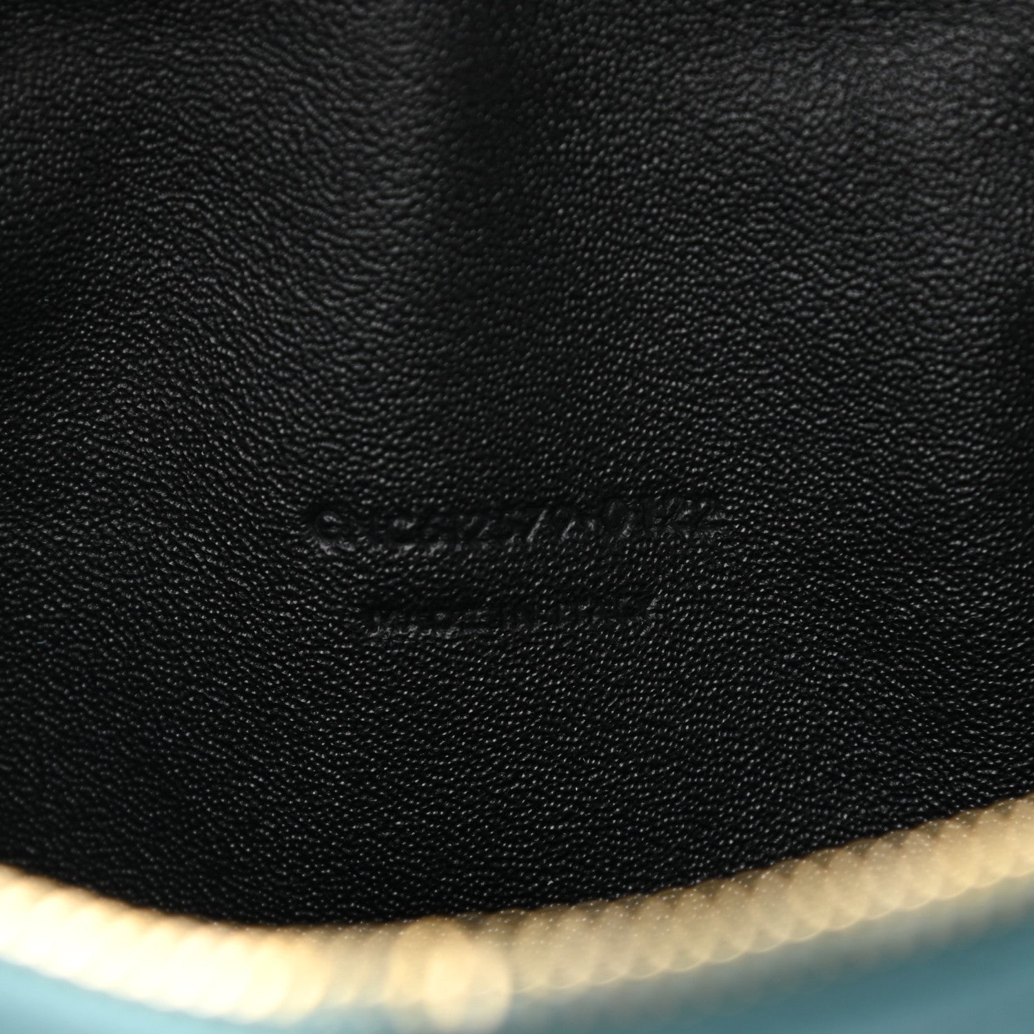Saint Laurent Grain De Poudre Matelasse Monogram Mini Lou Camera Bag Blue Vert 7 of 11
