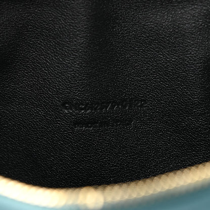 Saint Laurent Grain De Poudre Matelasse Monogram Mini Lou Camera Bag Blue Vert 7 of 11