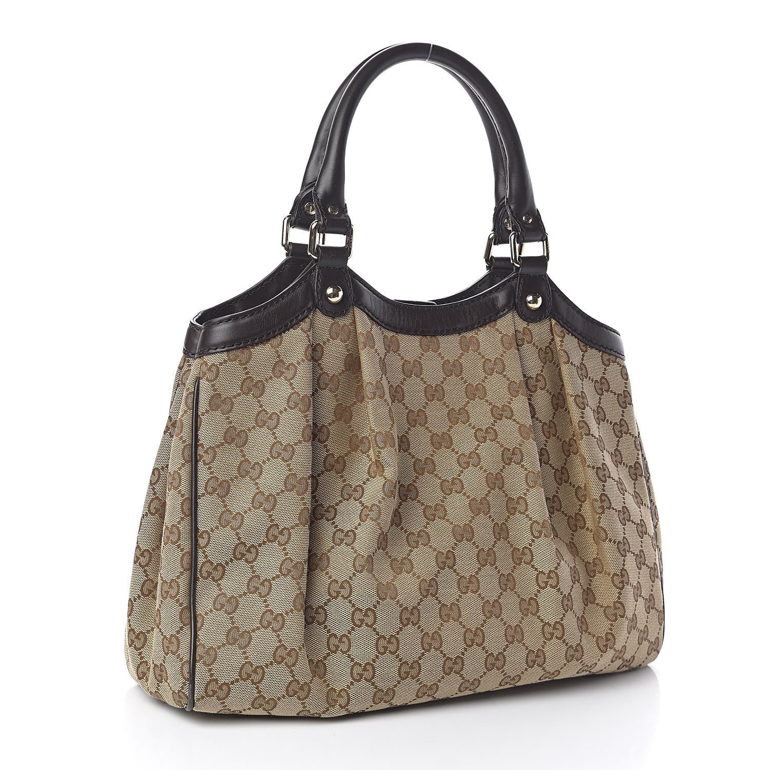 Gucci Monogram Medium Sukey Tote Dark Brown 3 of 11