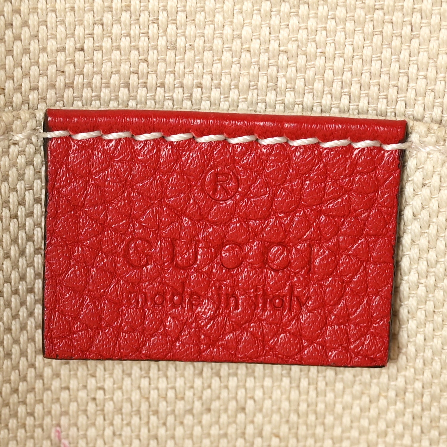 Gucci Pebbled Calfskin Small Soho Disco Bag Tabasco Red 6 of 9