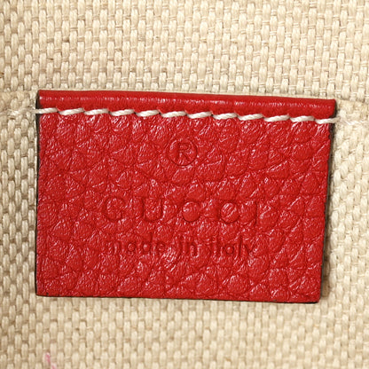 Gucci Pebbled Calfskin Small Soho Disco Bag Tabasco Red 6 of 9