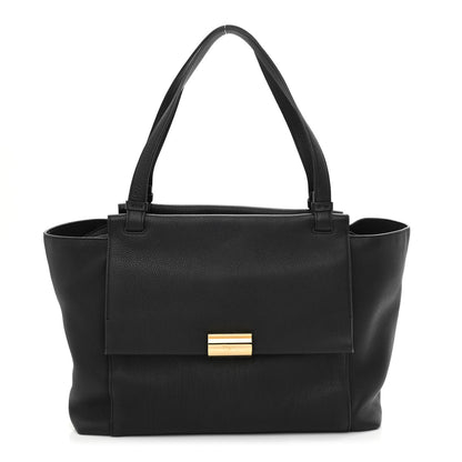 Salvatore Ferragamo Grained Calfskin Bitter Pocket Tote Black 2 of 20