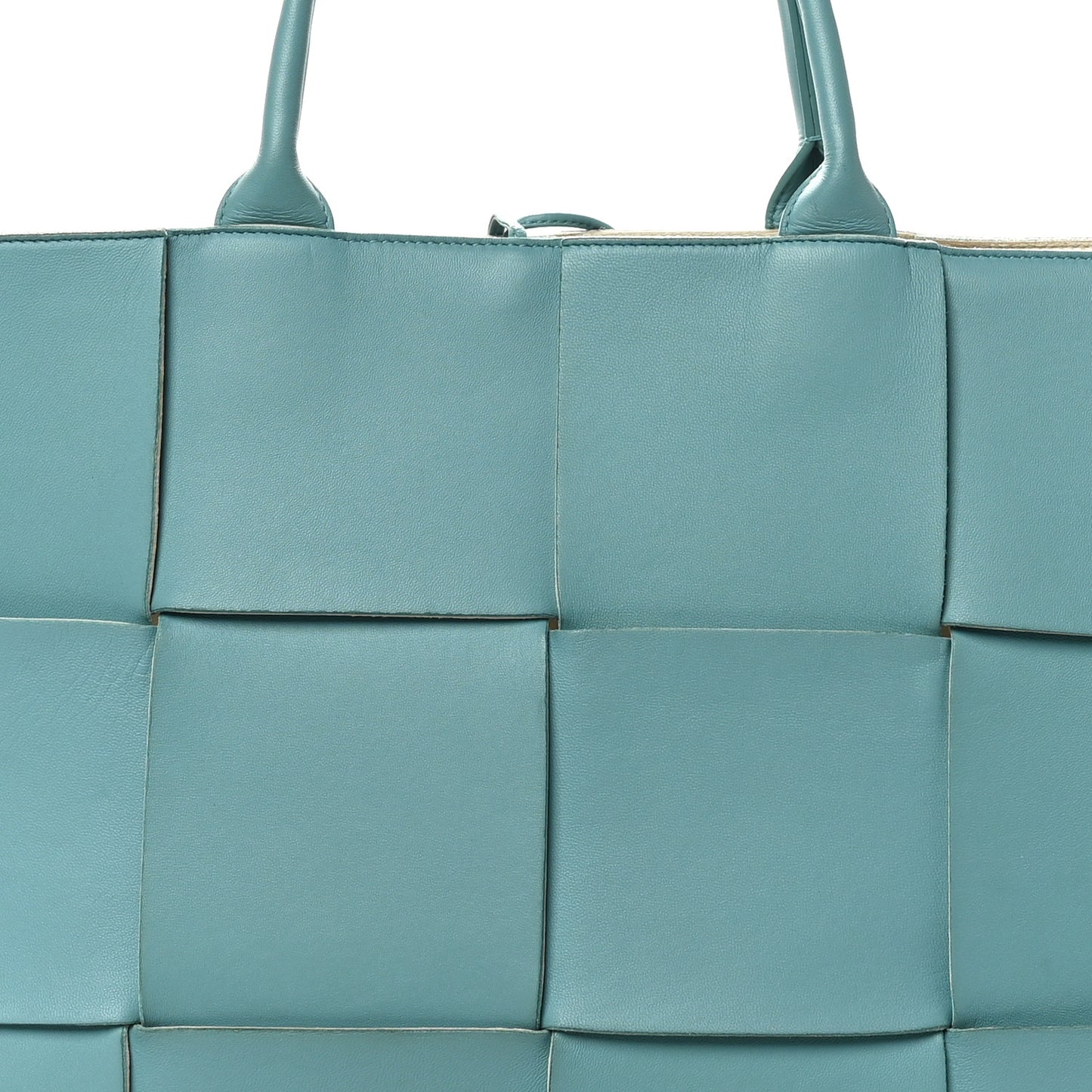 Nappa Maxi Intrecciato Large Arco Tote Linoleum
