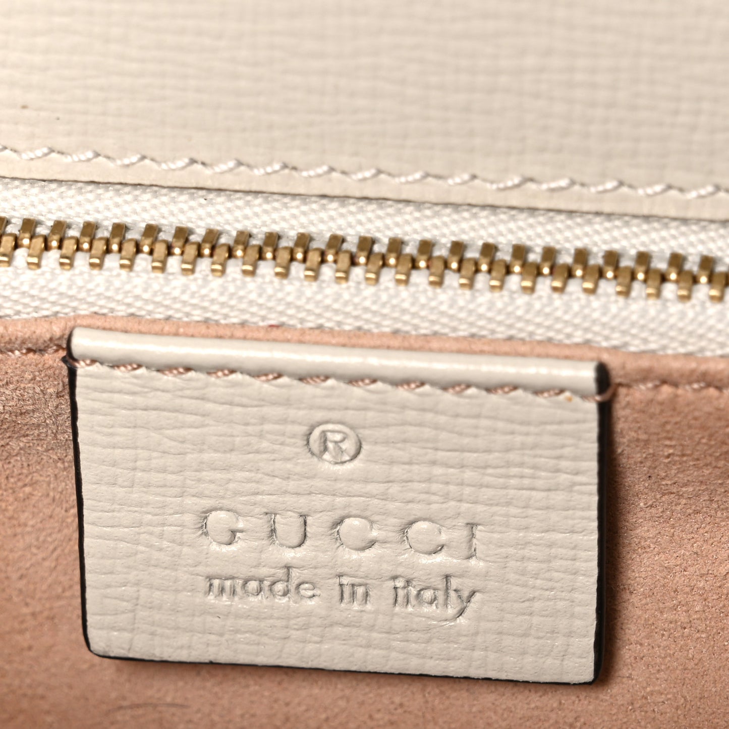 GG Supreme Monogram Horsebit 1955 Shoulder Bag Beige Mystic White