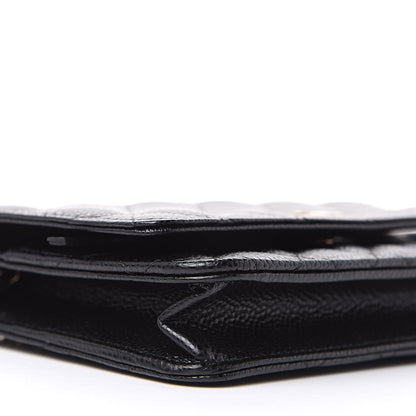 Chanel Caviar Quilted Wallet On Chain WOC Black 9 of 11