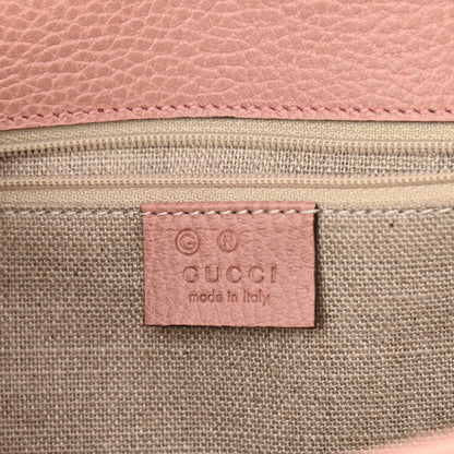 Gucci Dollar Calfskin Interlocking G Shoulder Bag Soft Pink 6 of 10