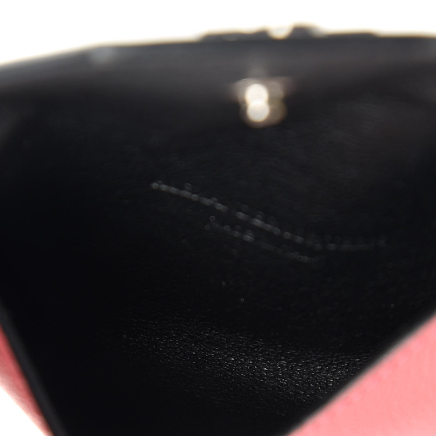 Alexander McQueen Calfskin Insignia Envelope Card Holder Pink Red 5 of 8