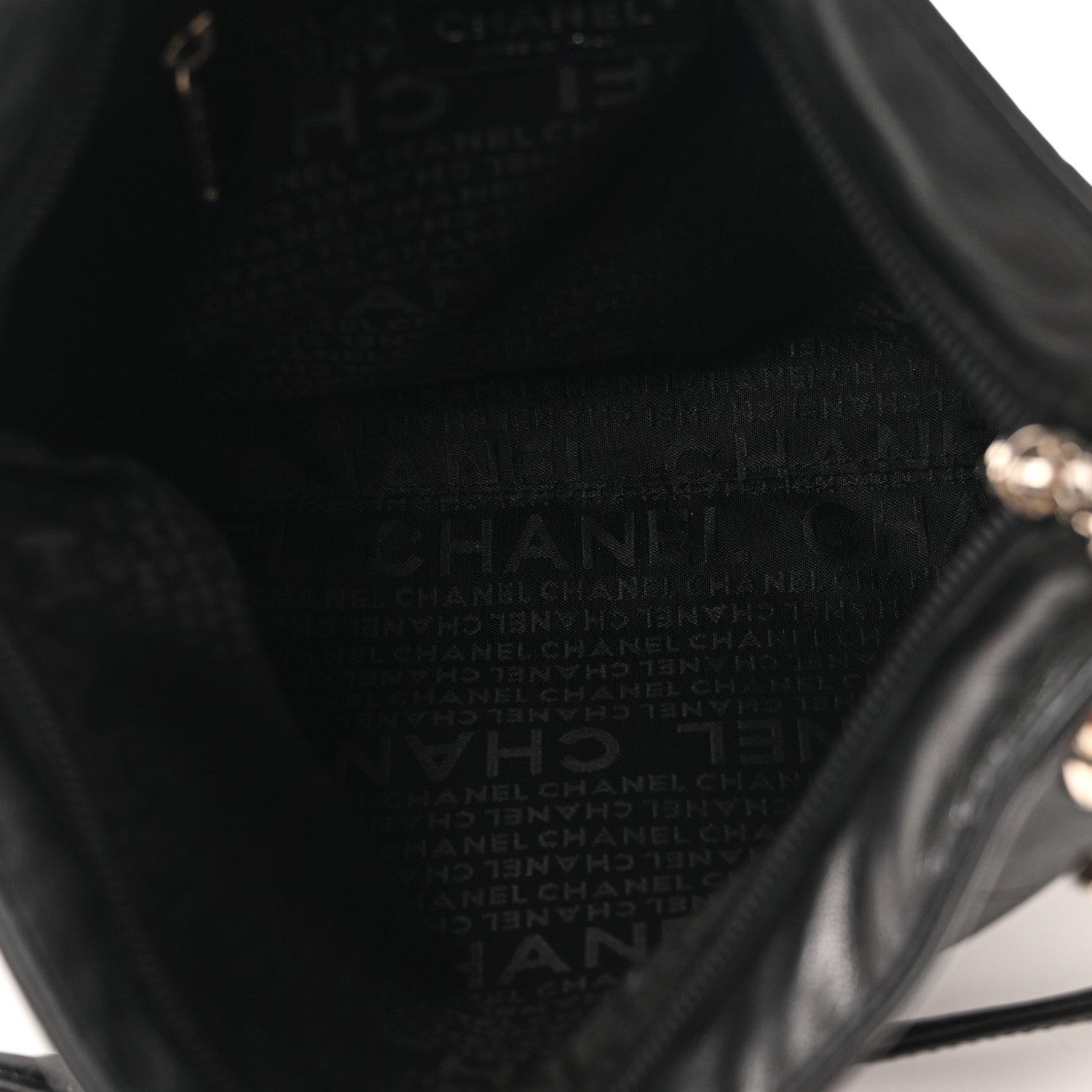 Chanel Lambskin Stitched Medium Ultimate Soft Tote Black 5 of 10