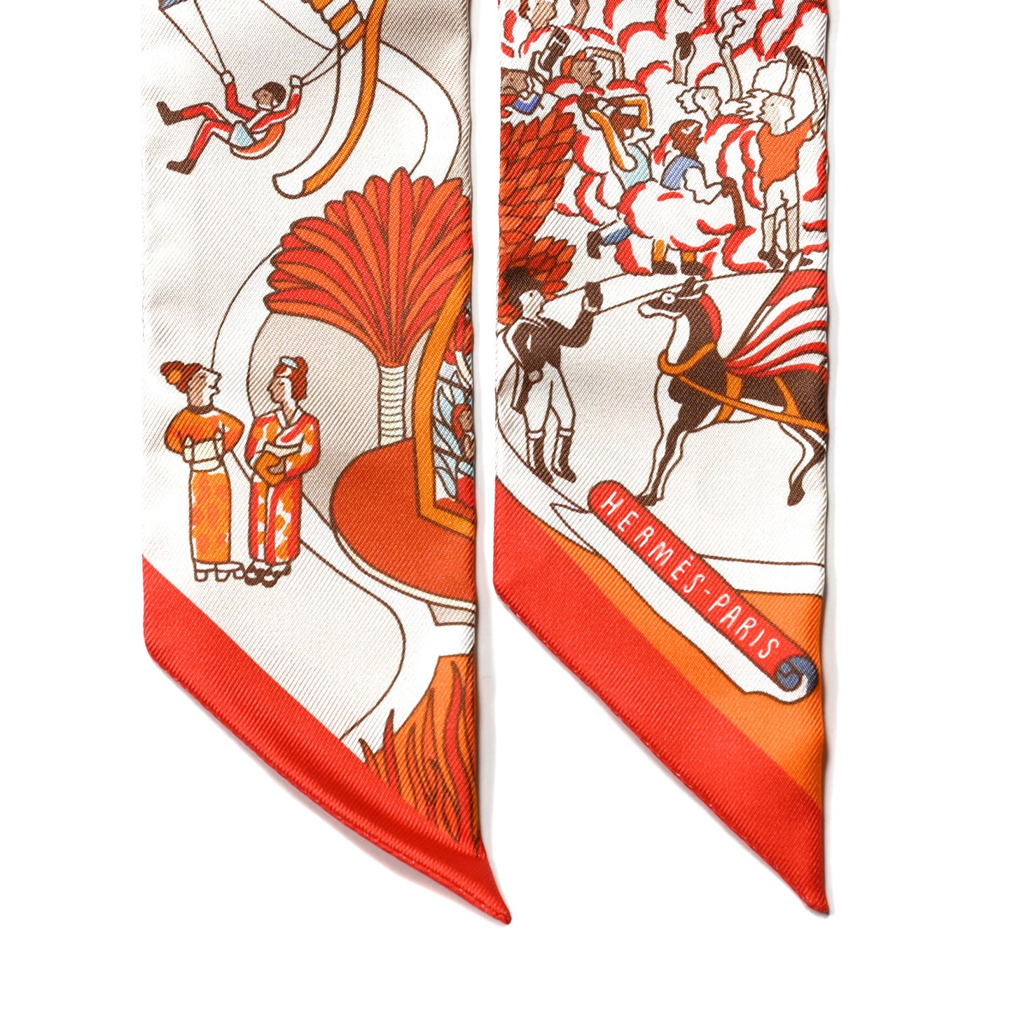 Silk Exposition Universelle Twilly Orange Ciel Brique
