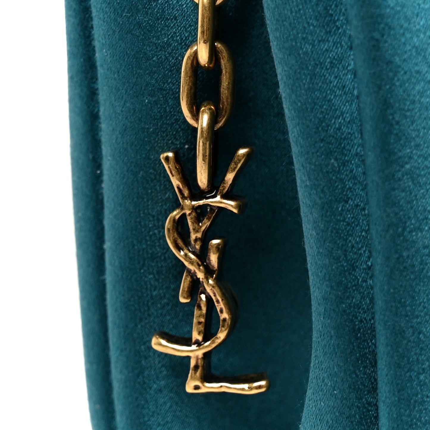 Satin Evening Soft Clutch Turchese
