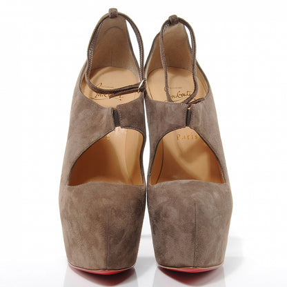 Christian Louboutin Suede Maillot 160 Pumps 36 Taupe 2 of 6