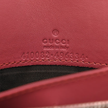 Gucci GG Supreme Monogram Blooms Chain Wallet Beige Multicolor Dry Rose 6 of 9