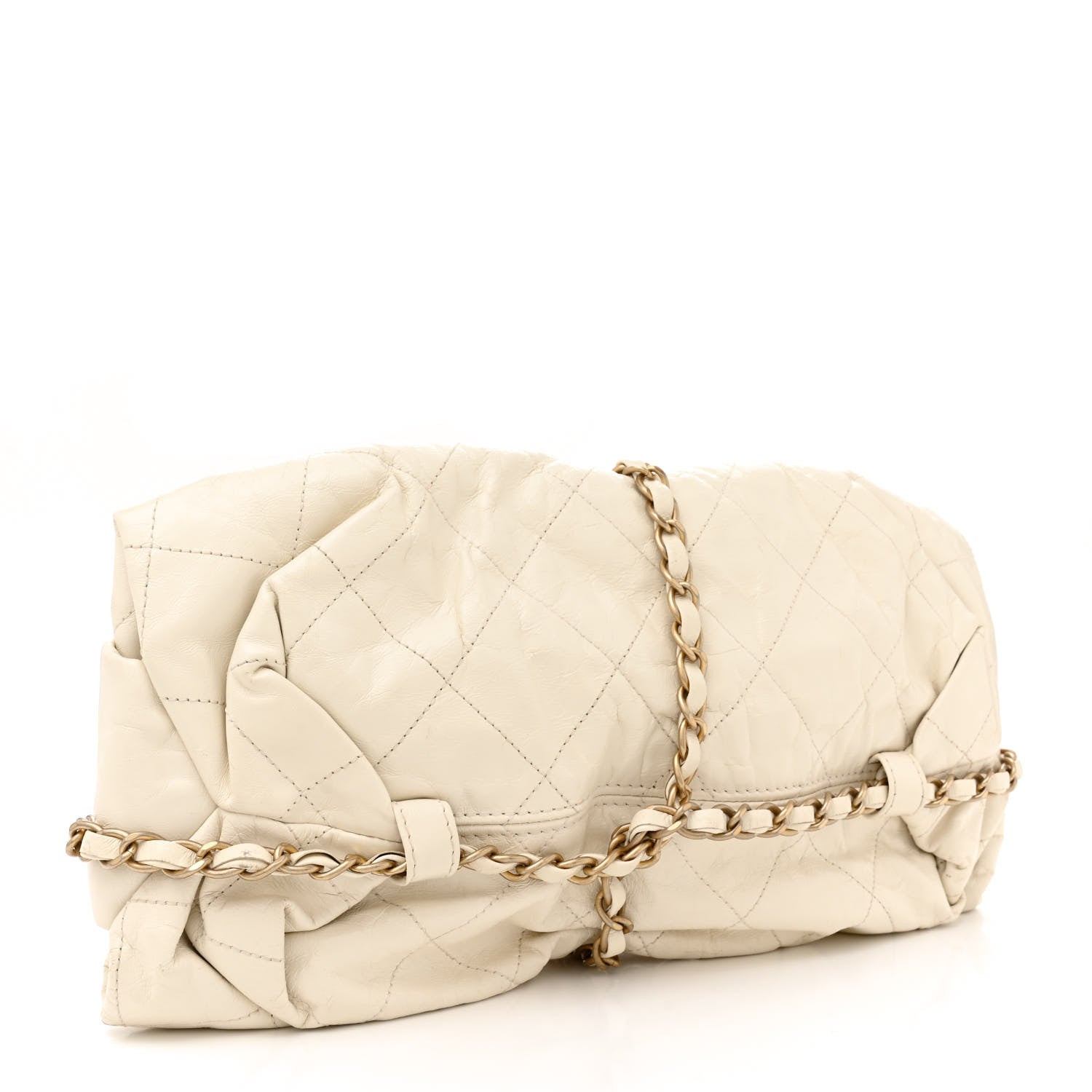 Chanel Calfskin Quilted Baluchon White 3 of 13