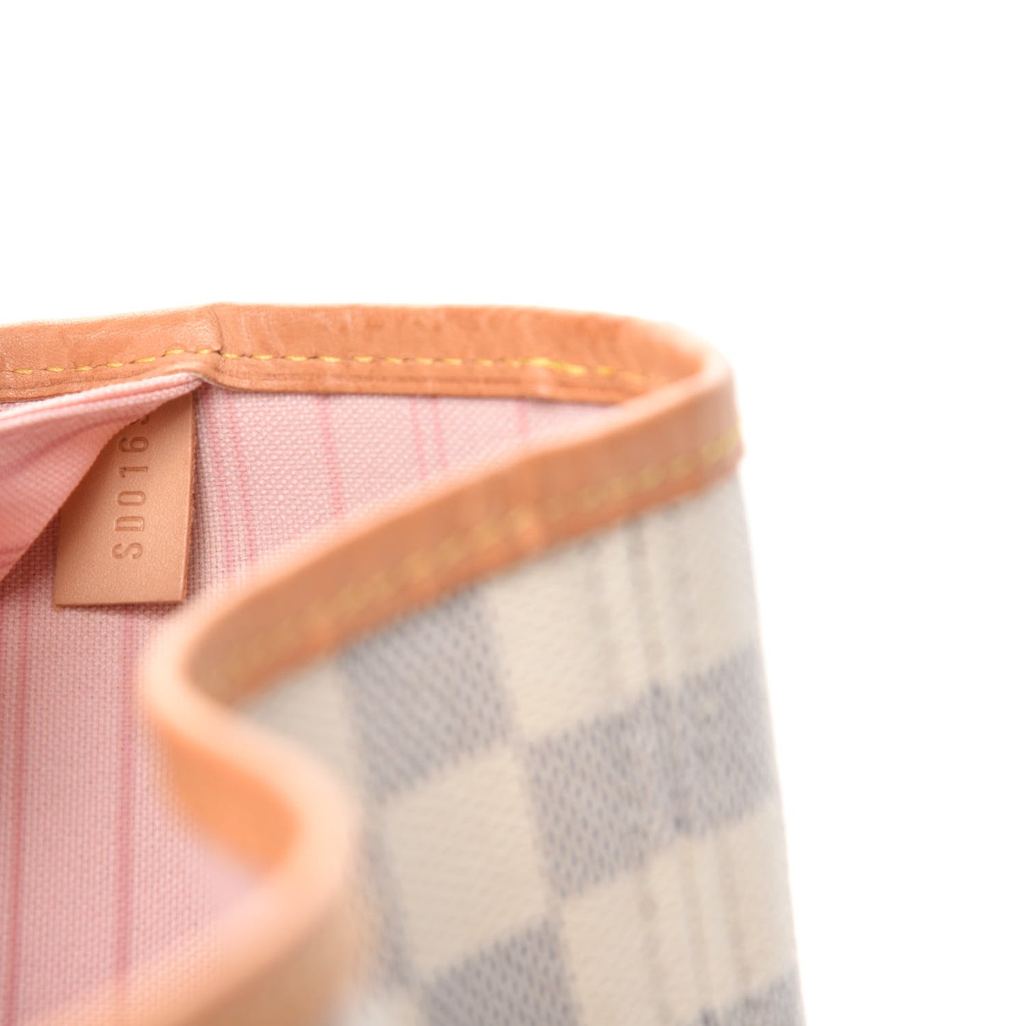 Damier Azur Neo Neverfull MM Rose Ballerine