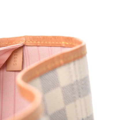 Louis Vuitton Damier Azur Neo Neverfull MM Rose Ballerine 10 of 12