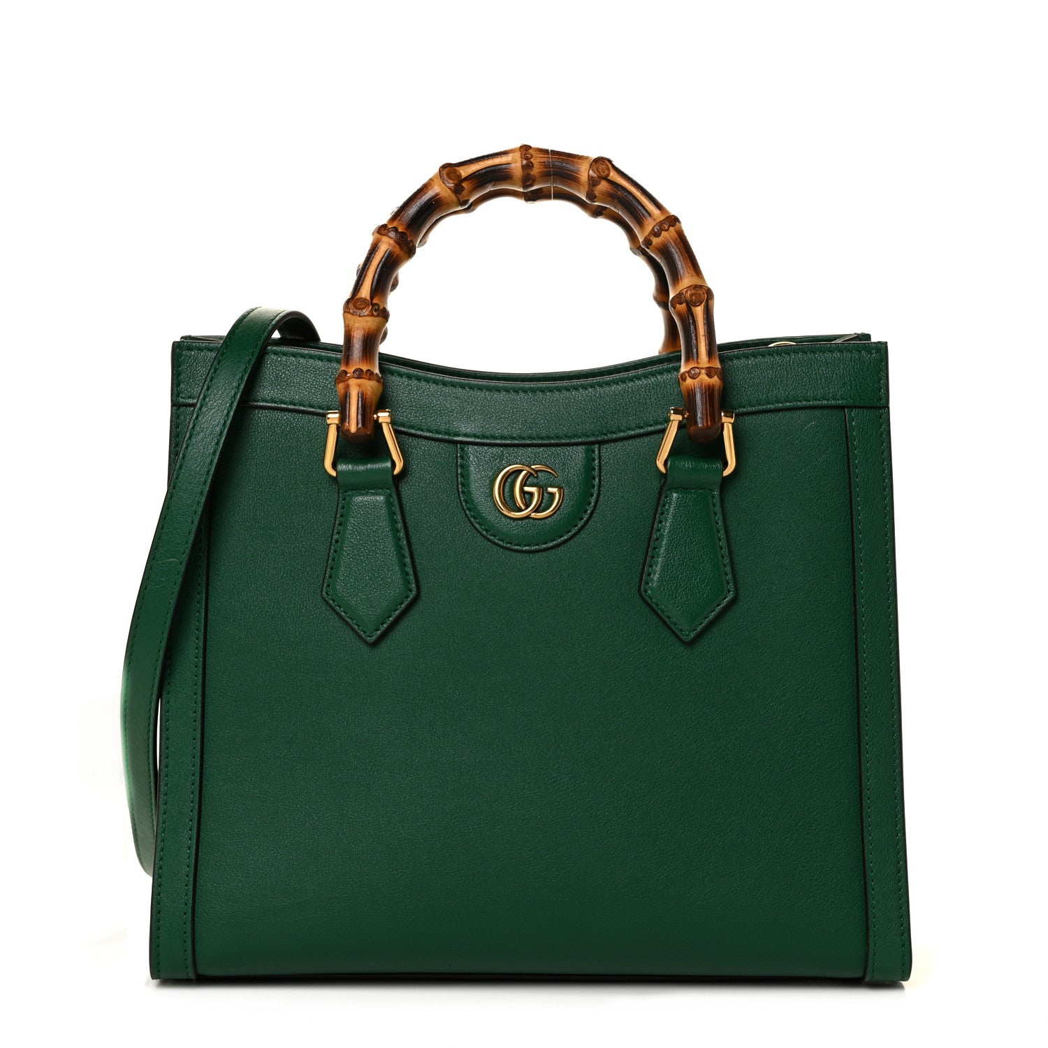 Gucci Calfskin Small Diana Tote Bag Green 1 of 7
