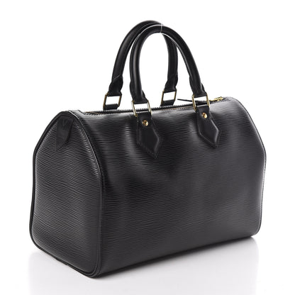 Louis Vuitton Epi Speedy 25 Black 3 of 11