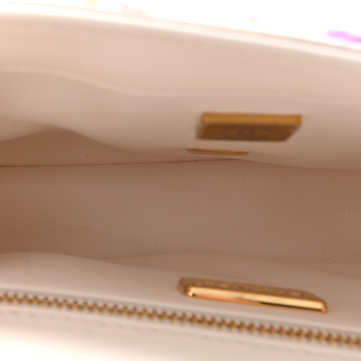 Chanel Sequin Logo CC Small Single Flap White Multicolor 5 of 11