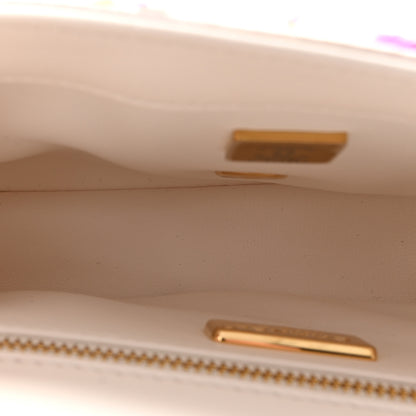 Chanel Sequin Logo CC Small Single Flap White Multicolor 5 of 11
