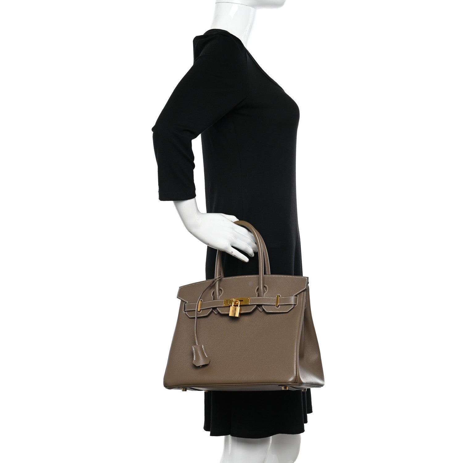 Hermes Epsom BIRKIN 30 Etoupe 2 of 16