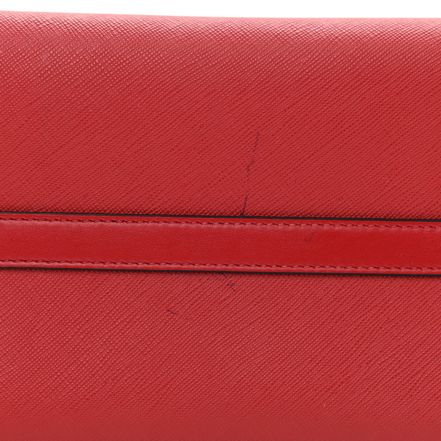 Prada Saffiano Soft Tote Fuoco 10 of 10