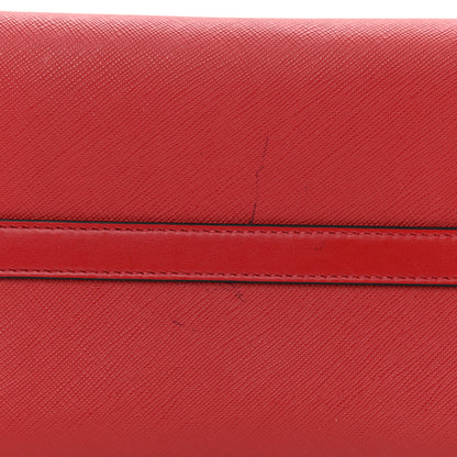 Prada Saffiano Soft Tote Fuoco 10 of 10