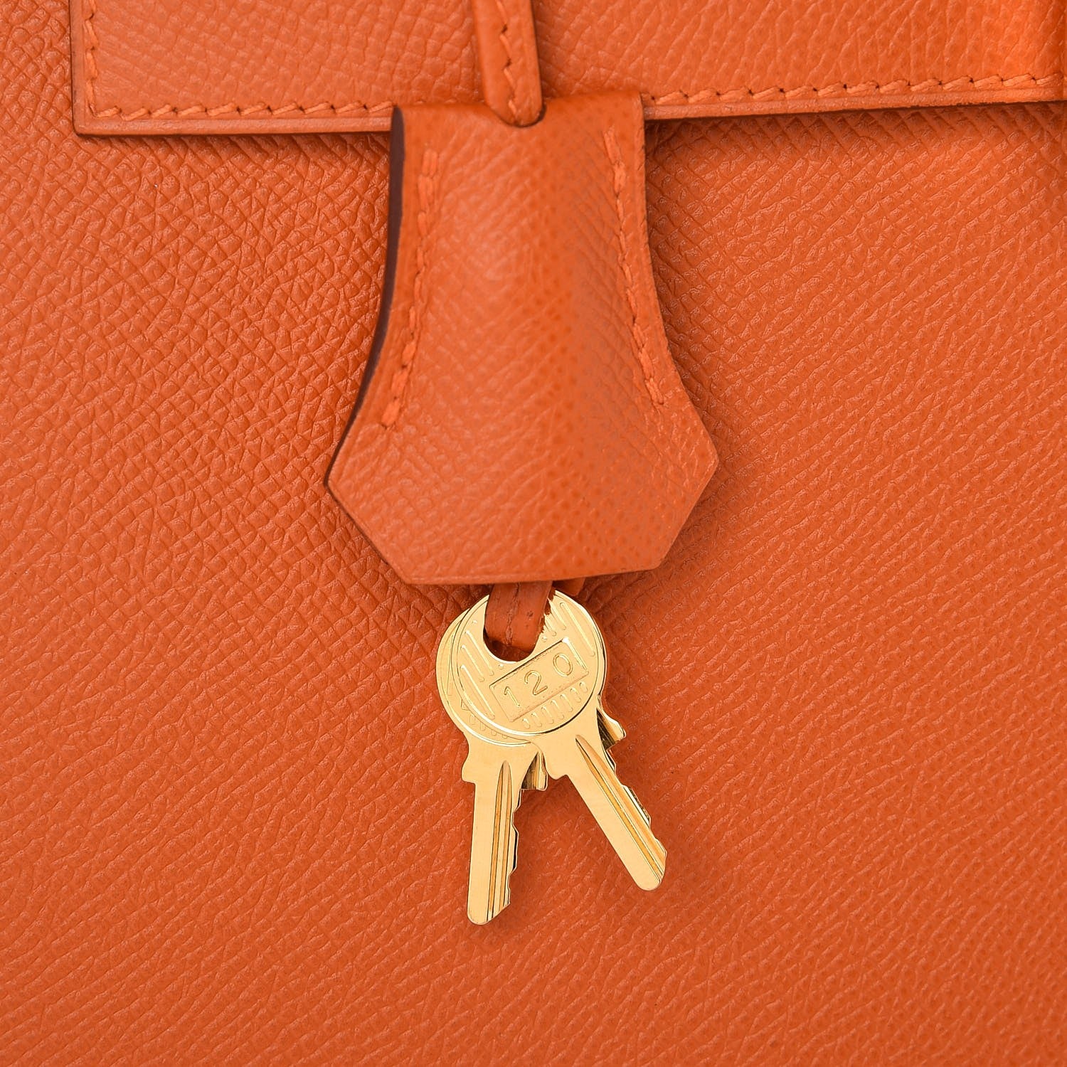 Hermes Epsom Kelly Sellier 28 Orange 7 of 33