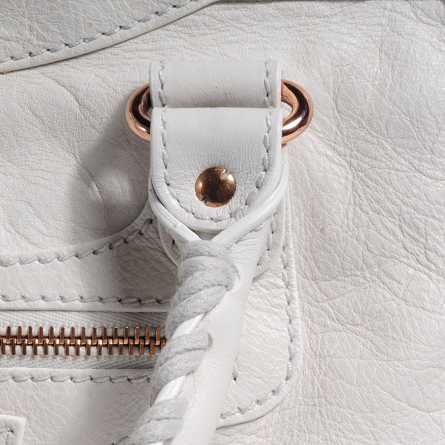 Agneau Giant 12 Rose Gold Hardware City White