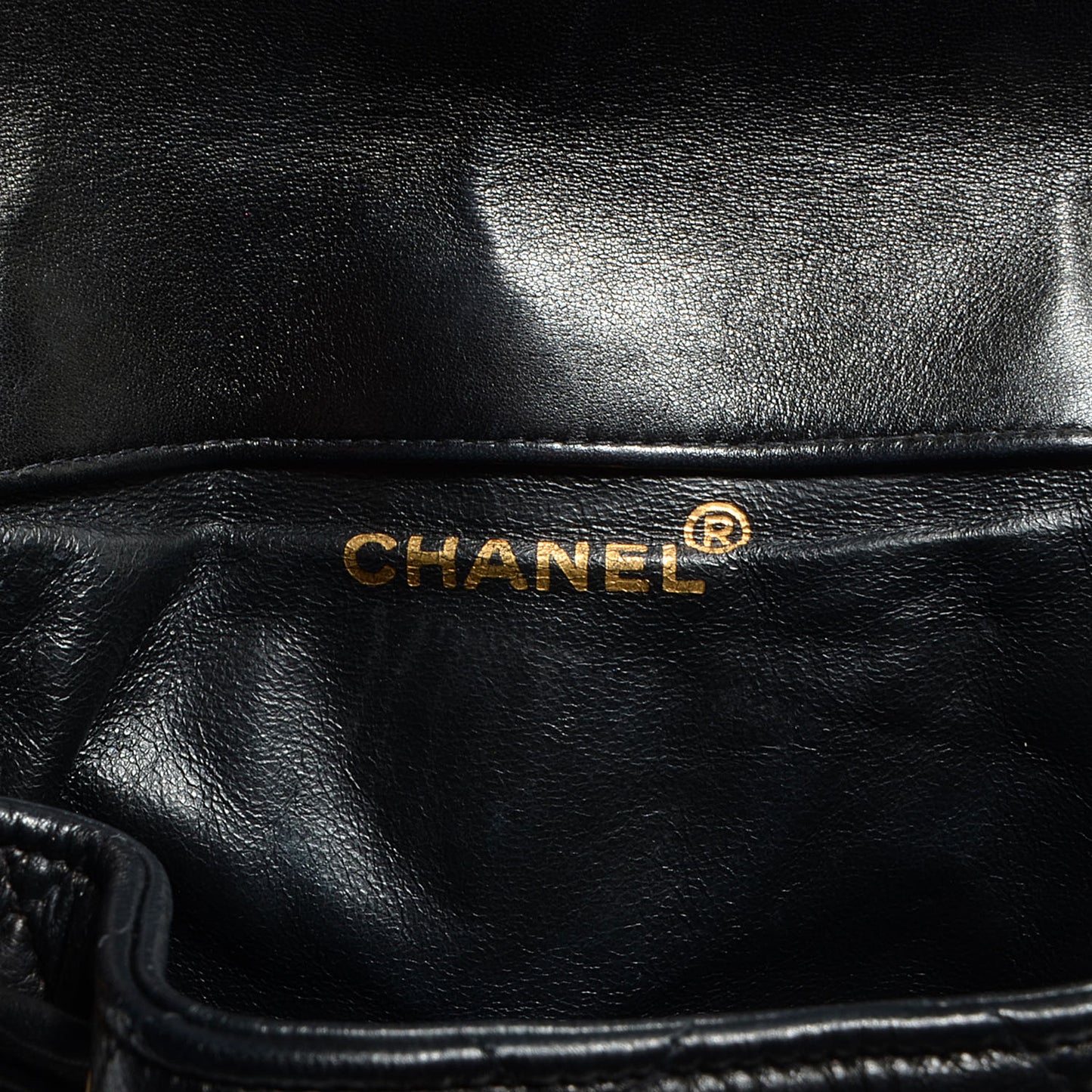 Lambskin Quilted Backpack Black