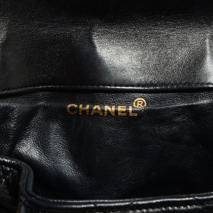 Chanel Lambskin Quilted Backpack Black 6 of 8
