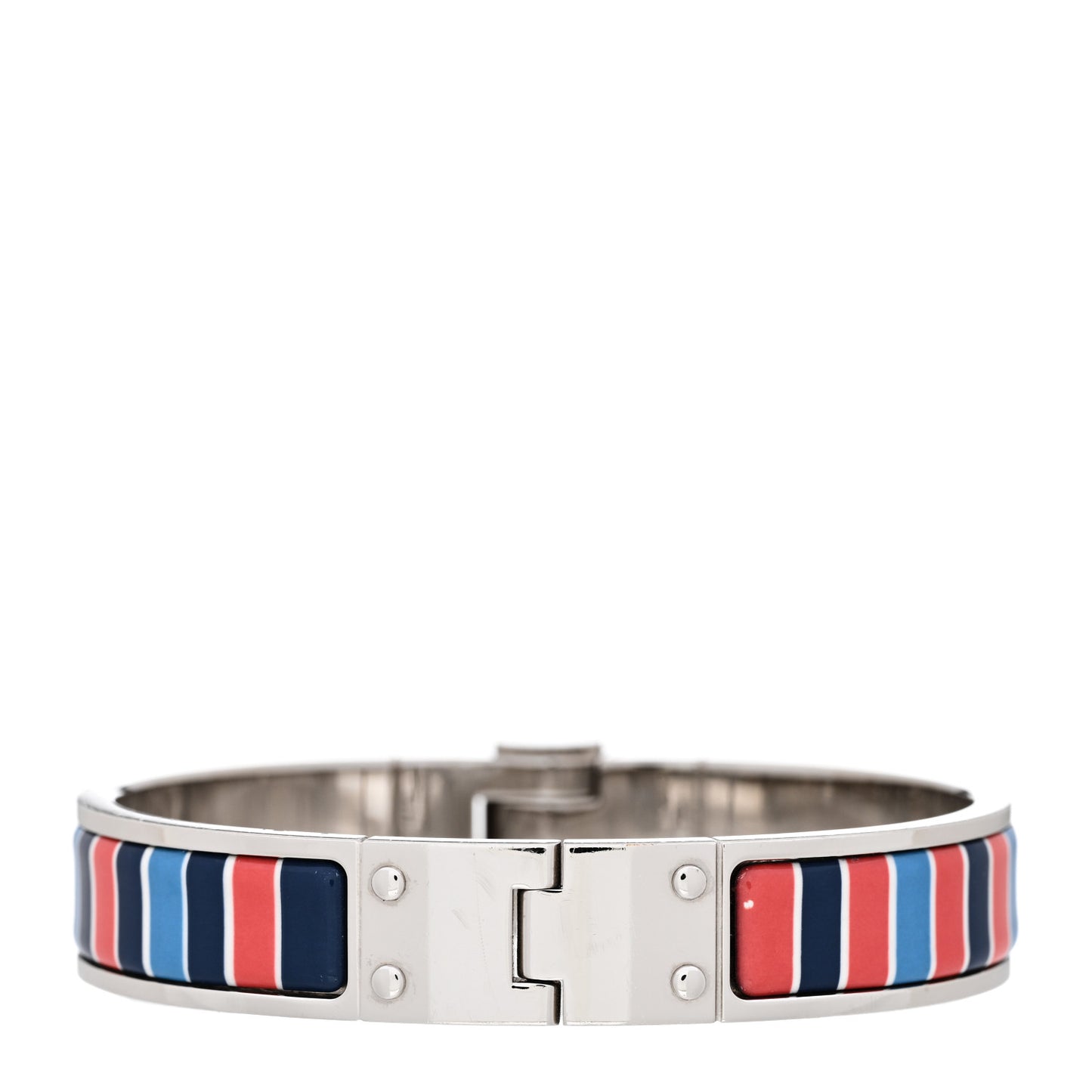 Enamel Printed Narrow Charniere Couvertures Nouvelles Hinged Bracelet S