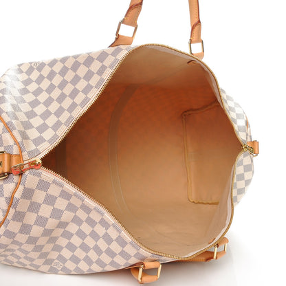 Louis Vuitton Damier Azur Keepall Bandouliere 55 6 of 15