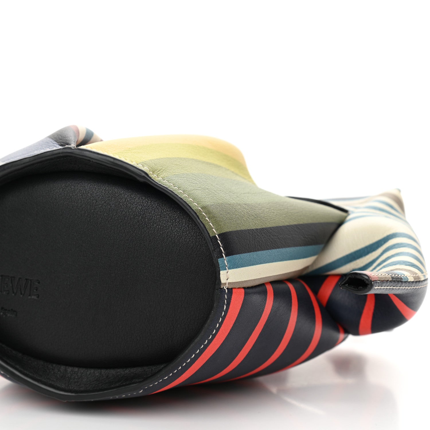 Loewe Calfskin Mini Stripe Elephant Crossbody Bag Multicolor 8 of 9