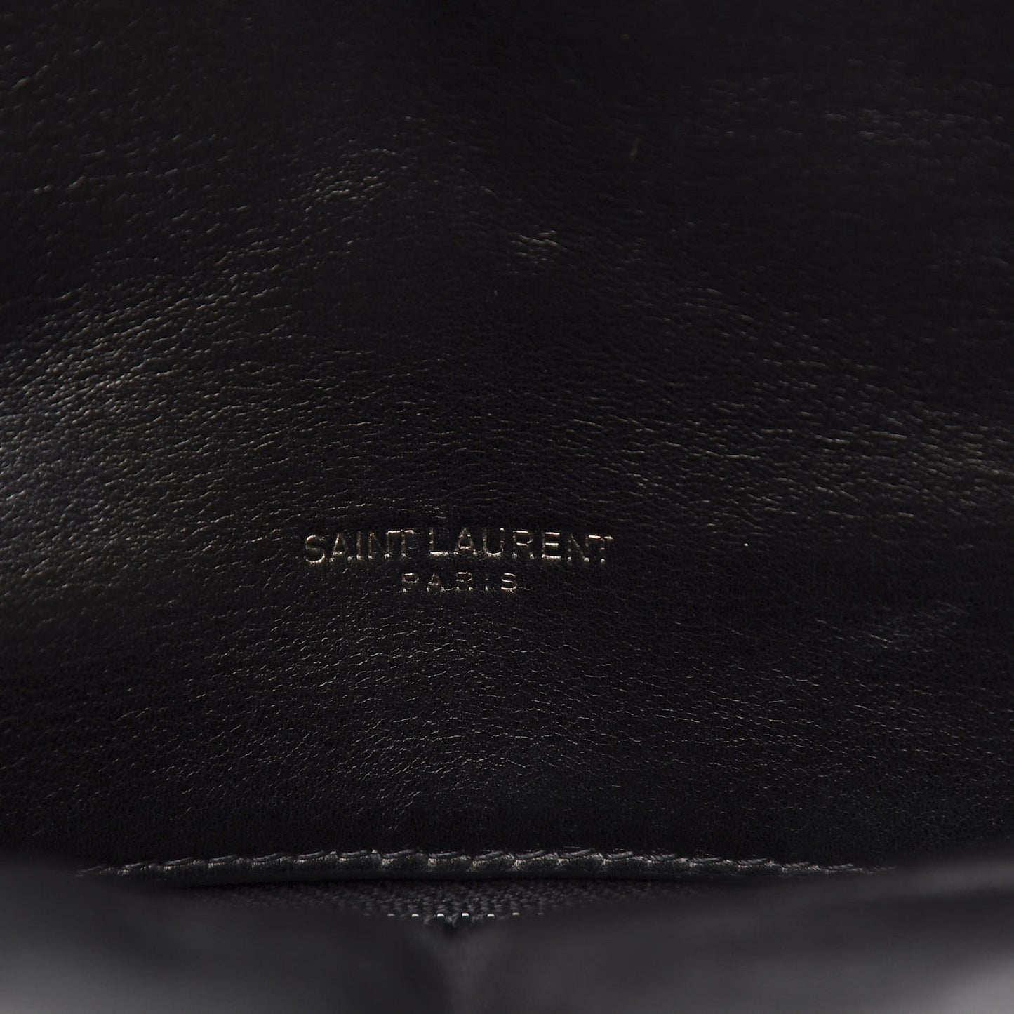 Lambskin Quilted Small Loulou Puffer Monogram Chain Satchel Black