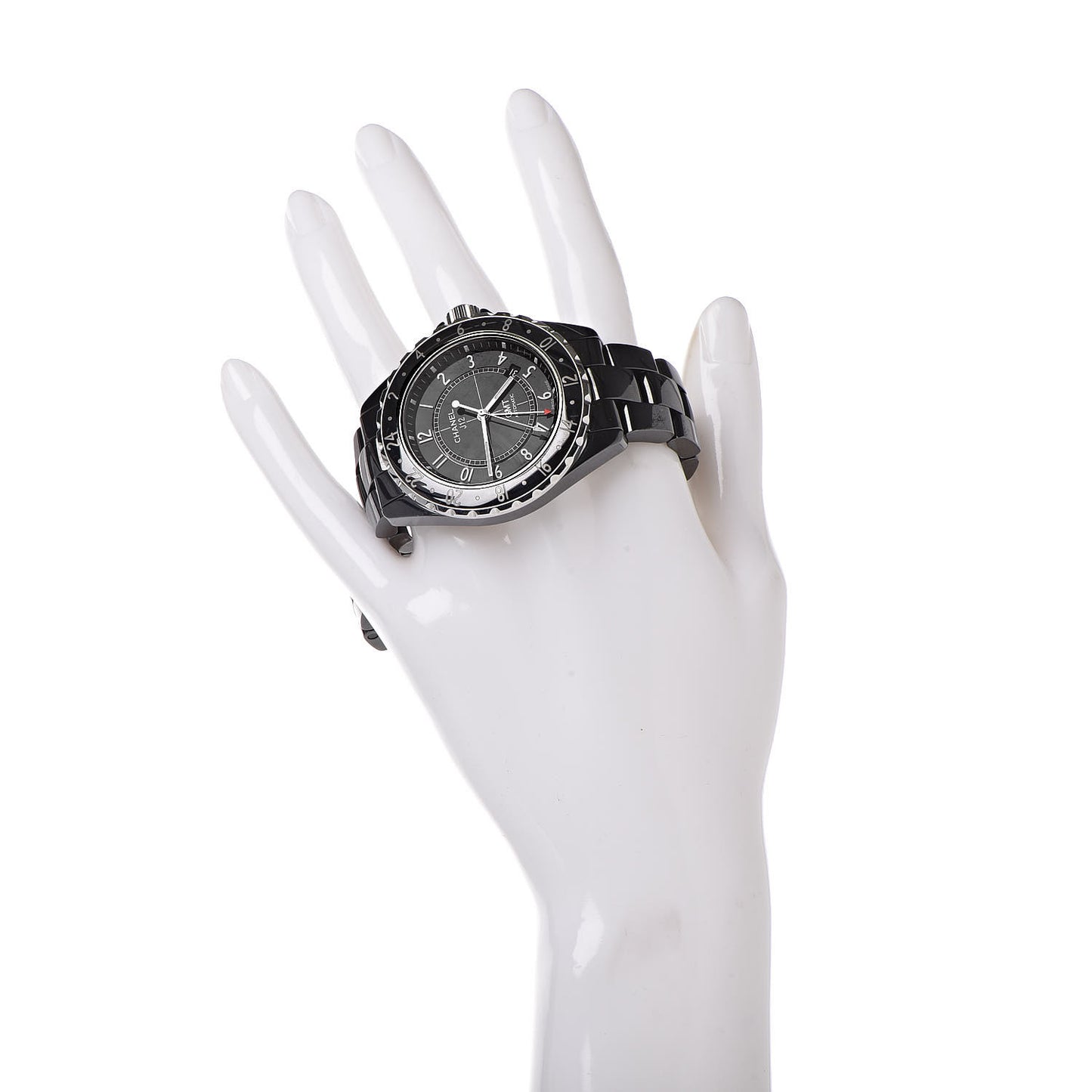 Stainless Steel Ceramic 41mm J12 GMT Automatic Watch Black