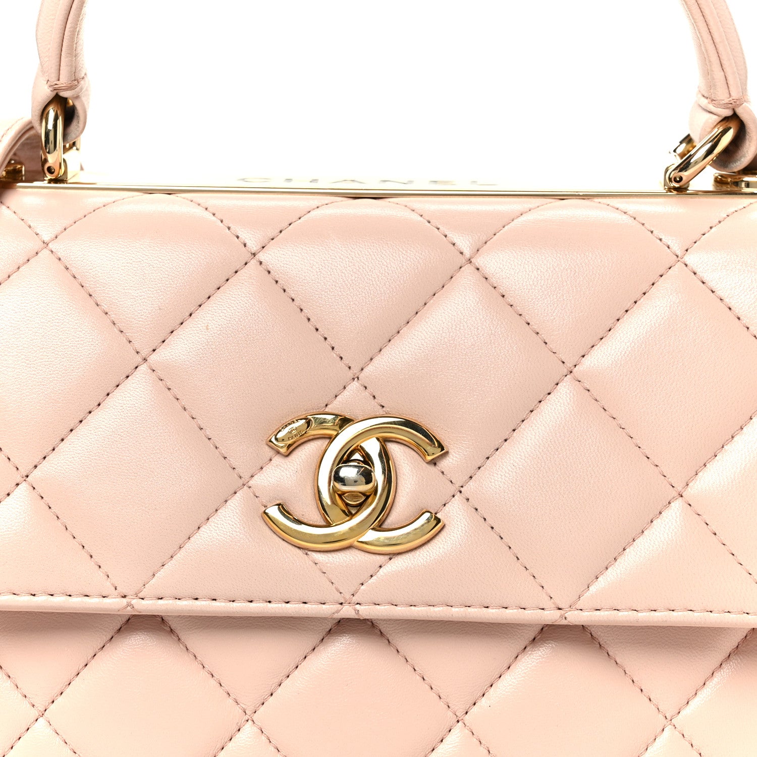 Chanel Lambskin Quilted Small Trendy CC Flap Dual Handle Bag Light Pink 10 of 15