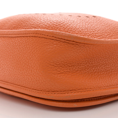 Hermes Taurillon Clemence Evelyne III PM Orange 10 of 15