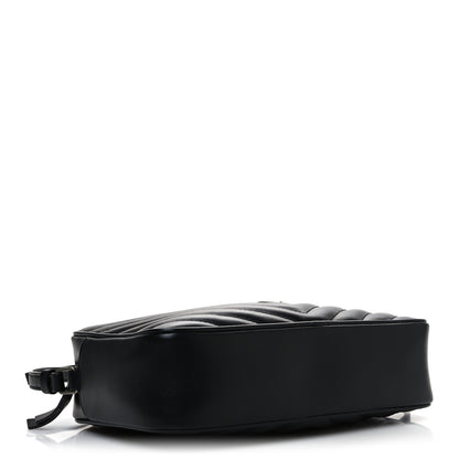 Saint Laurent Calfskin Matelasse Monogram Lou Camera Bag Black 4 of 11