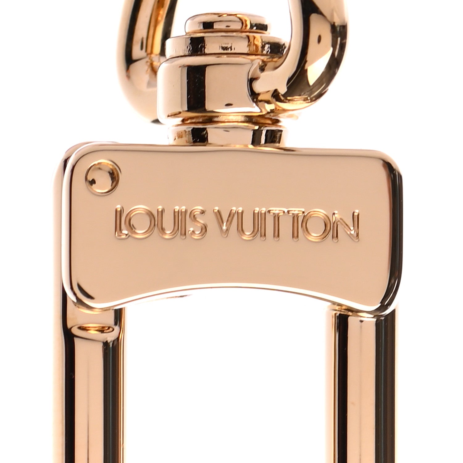 Louis Vuitton Resin Wood Vivienne Trunk Bag Charm Key Holder Pink 3 of 4