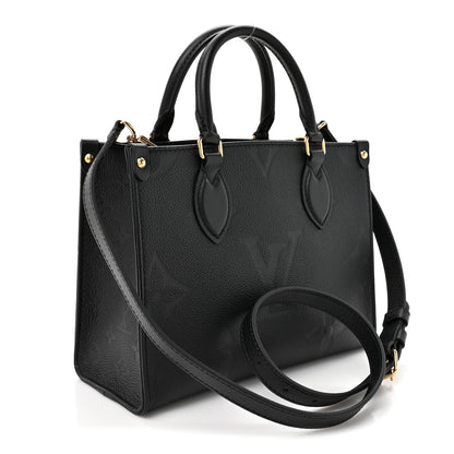 Louis Vuitton Empreinte Monogram Giant Onthego PM Black 3 of 9
